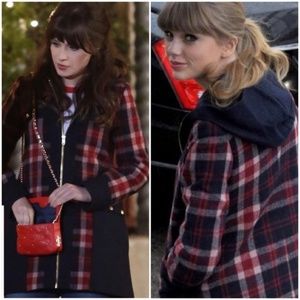 Madchen Anthropologie Plaid coat